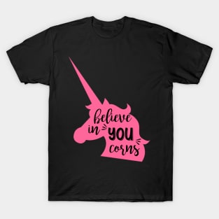 Pink Unicorn Motivation Quote T-Shirt